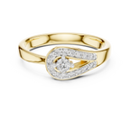 Timeless Teardrop Halo Diamond Ring
