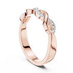 Classic Infinity Style Diamond Gold Ring