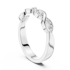 Classic Infinity Style Diamond Gold Ring