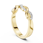 Classic Infinity Style Diamond Gold Ring