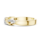 Classic Infinity Style Diamond Gold Ring