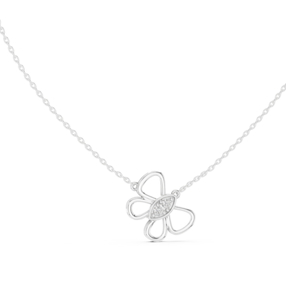 Designer Rose Gold Butterfly Pendant Necklace