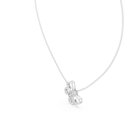 Designer Rose Gold Butterfly Pendant Necklace