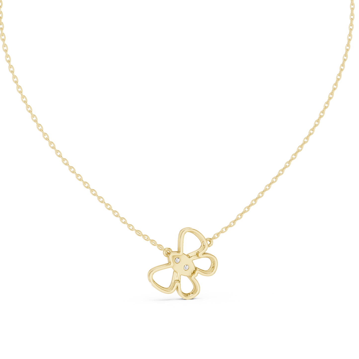 Designer Rose Gold Butterfly Pendant Necklace