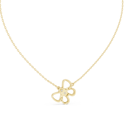 Designer Rose Gold Butterfly Pendant Necklace