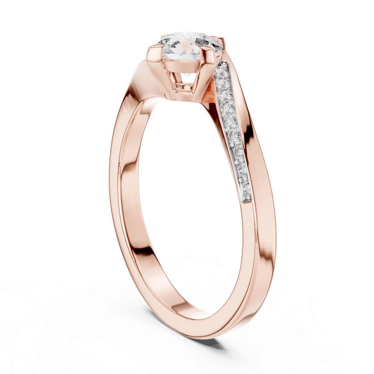 Timeless Round Diamond Accent Gold Ring