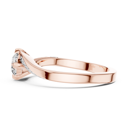 Timeless Round Diamond Accent Gold Ring
