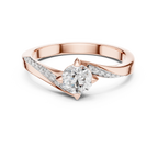Timeless Round Diamond Accent Gold Ring
