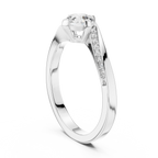 Timeless Round Diamond Accent Gold Ring
