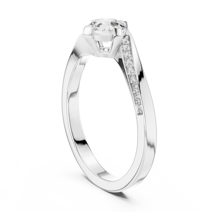 Timeless Round Diamond Accent Gold Ring