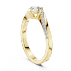 Timeless Round Diamond Accent Gold Ring