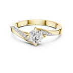Timeless Round Diamond Accent Gold Ring