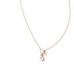 Luxury Rose Gold Protection Evil Eye Pendant Necklace