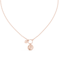 Luxury Rose Gold Protection Evil Eye Pendant Necklace