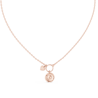Luxury Rose Gold Protection Evil Eye Pendant Necklace