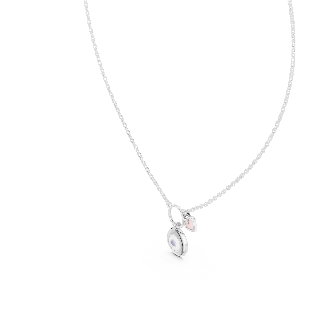 Luxury Rose Gold Protection Evil Eye Pendant Necklace
