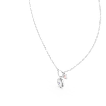 Luxury Rose Gold Protection Evil Eye Pendant Necklace