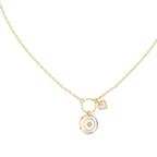 Luxury Rose Gold Protection Evil Eye Pendant Necklace