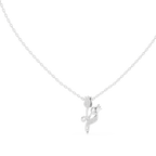 Trendy Floral Rose Gold Pendant Necklace for Women