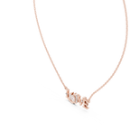 Stilvolle LOVE Buchstabenkette in Roségold für Damen
