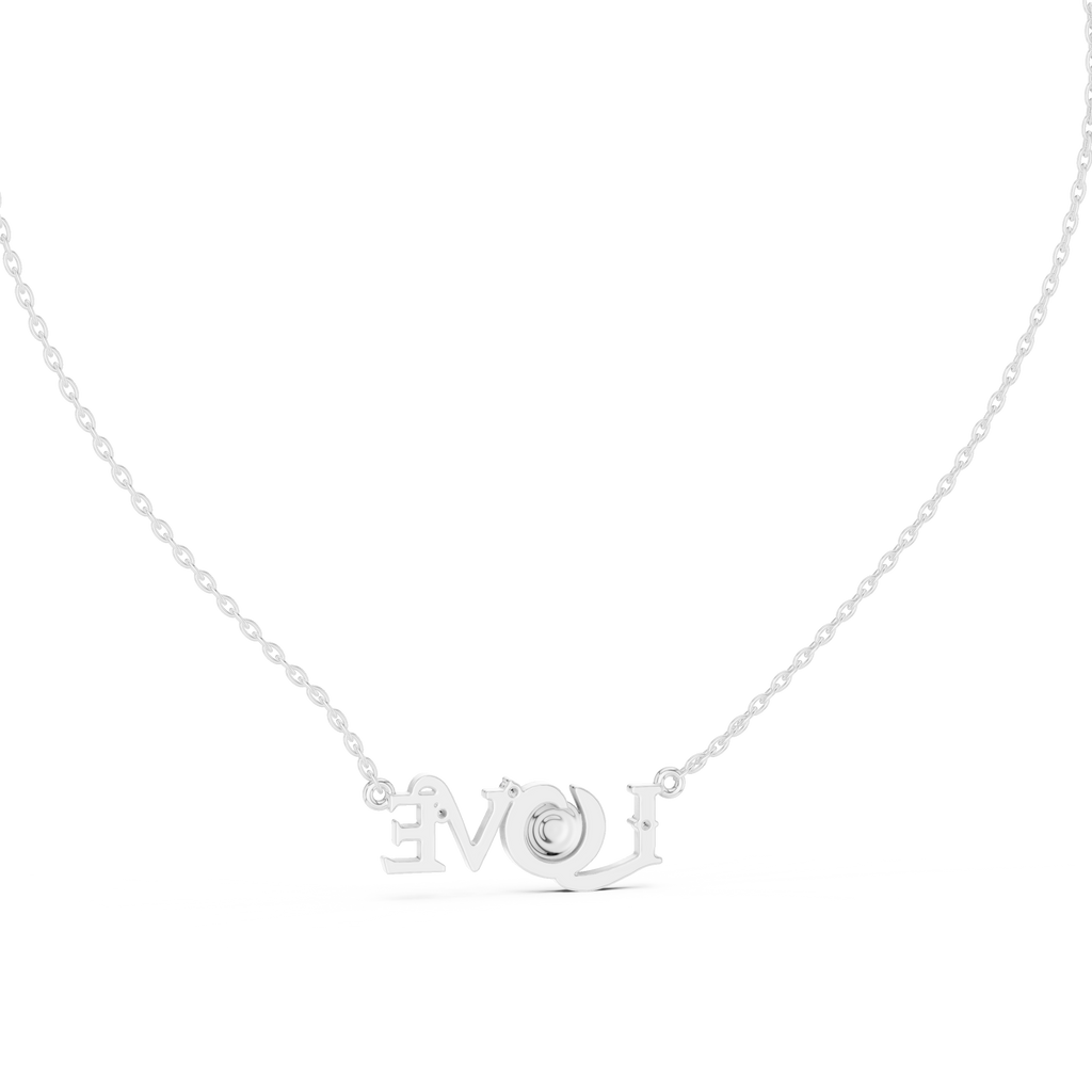 Stilvolle LOVE Buchstabenkette in Roségold für Damen