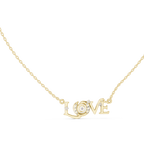 Stilvolle LOVE Buchstabenkette in Roségold für Damen
