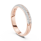 Refined Dual Sparkle Wedding Band