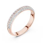 Refined Dual Sparkle Wedding Band