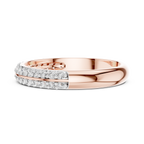 Refined Dual Sparkle Wedding Band