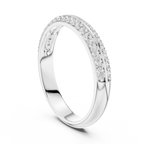 Refined Dual Sparkle Wedding Band