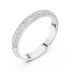 Refined Dual Sparkle Wedding Band