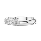 Refined Dual Sparkle Wedding Band