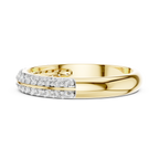 Refined Dual Sparkle Wedding Band