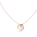 Elegant  Swirl Diamond Pendant Necklace for Women