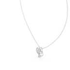 Elegant  Swirl Diamond Pendant Necklace for Women