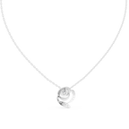 Elegant  Swirl Diamond Pendant Necklace for Women