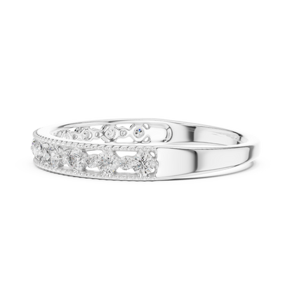 Elegant Bloom Diamond Ring