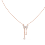 Fashion Butterfly Necklace with Elegant Hanging Charms