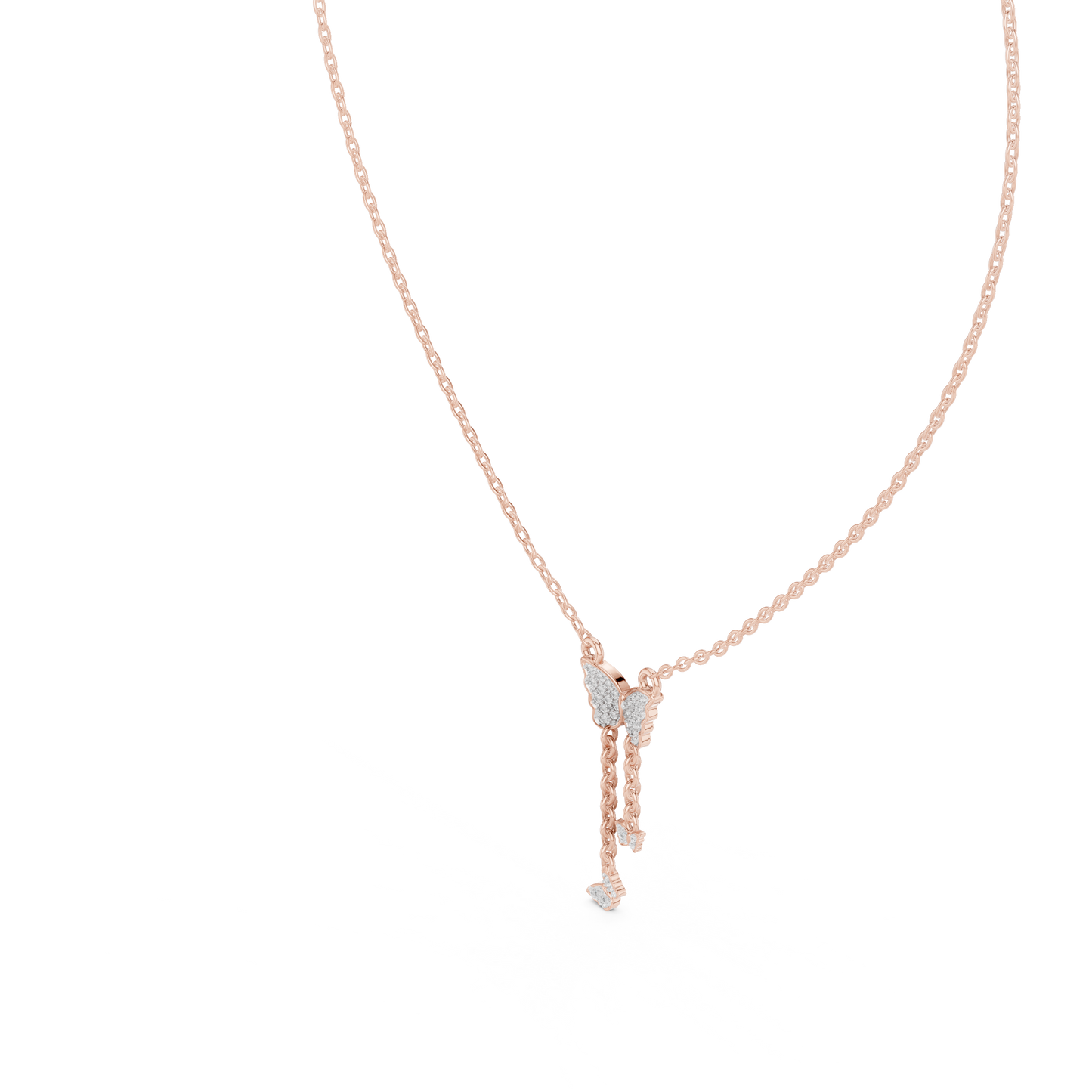 Fashion Butterfly Necklace with Elegant Hanging Charms