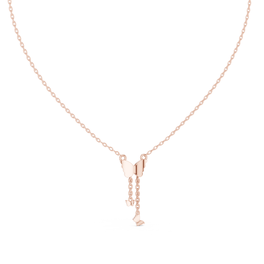 Fashion Butterfly Necklace with Elegant Hanging Charms