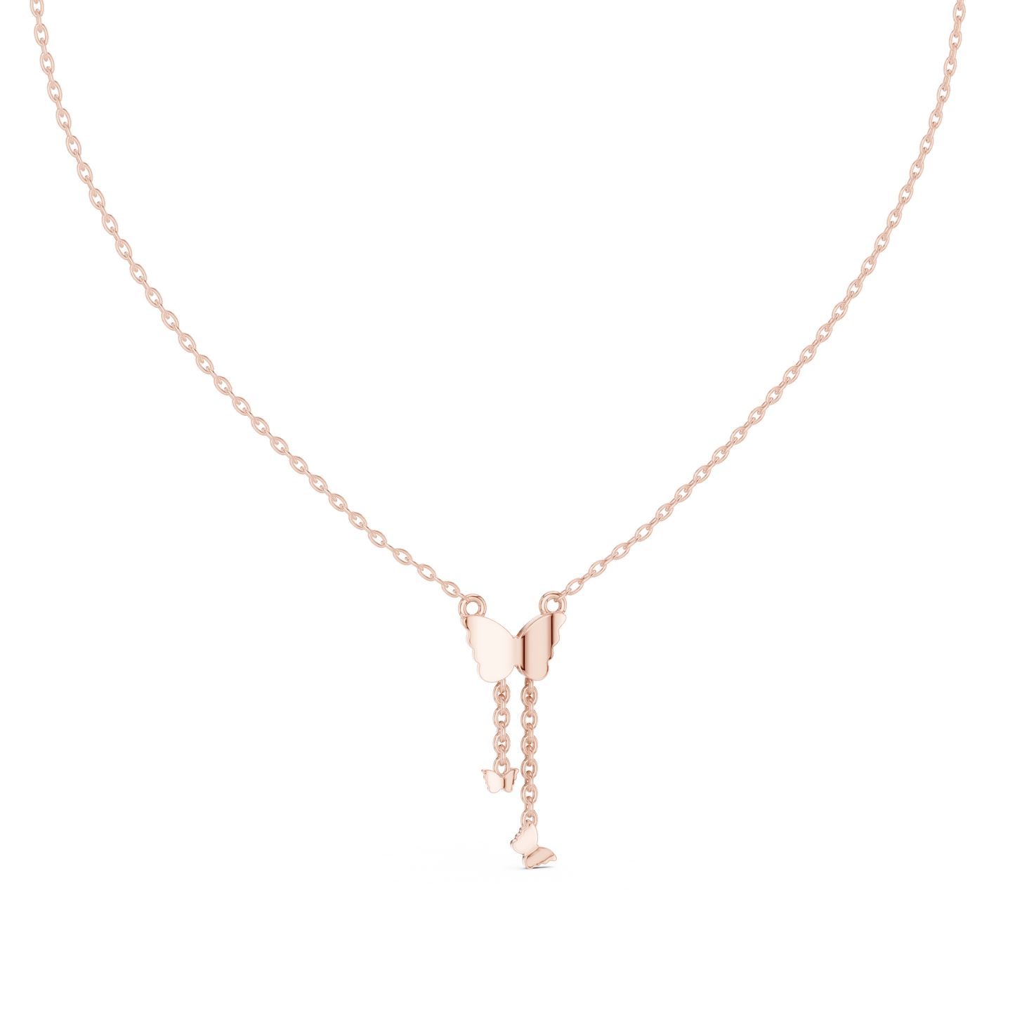 Fashion Butterfly Necklace with Elegant Hanging Charms
