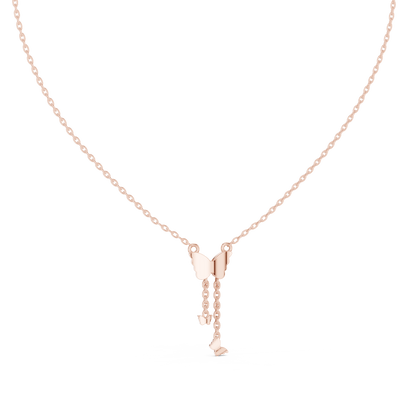 Fashion Butterfly Necklace with Elegant Hanging Charms