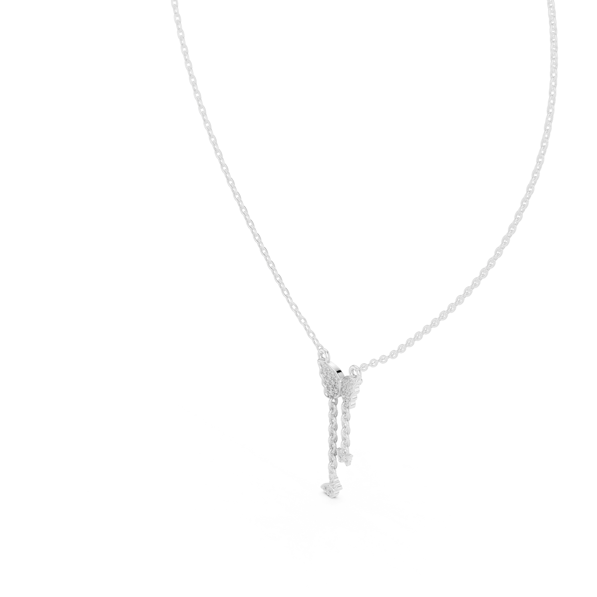 Fashion Butterfly Necklace with Elegant Hanging Charms
