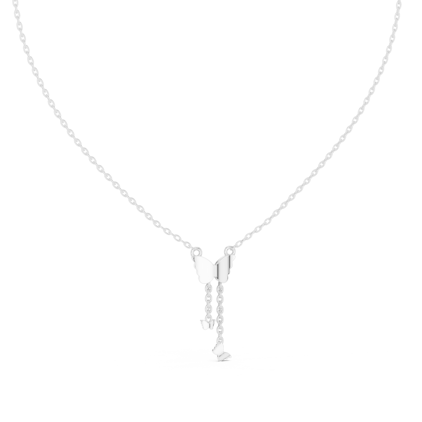 Fashion Butterfly Necklace with Elegant Hanging Charms