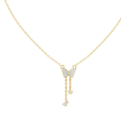 Fashion Butterfly Necklace with Elegant Hanging Charms
