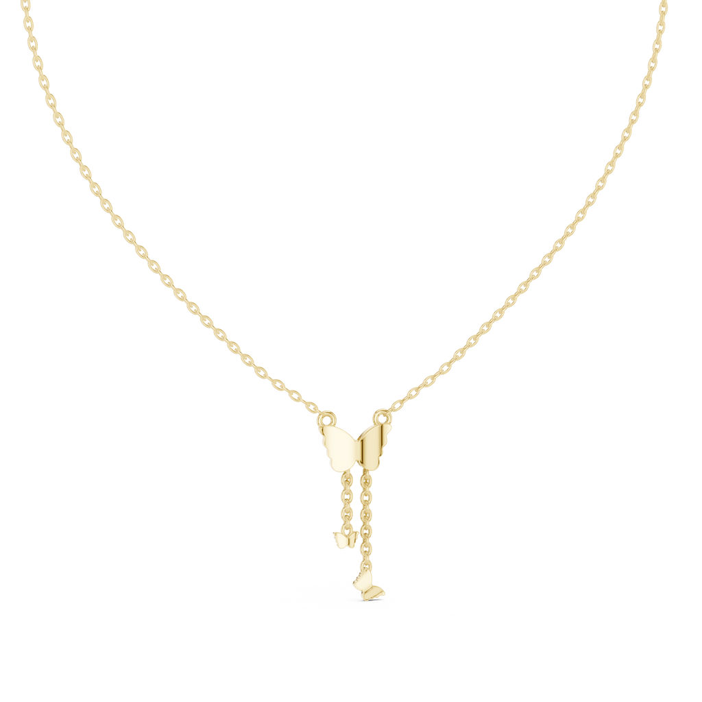 Fashion Butterfly Necklace with Elegant Hanging Charms