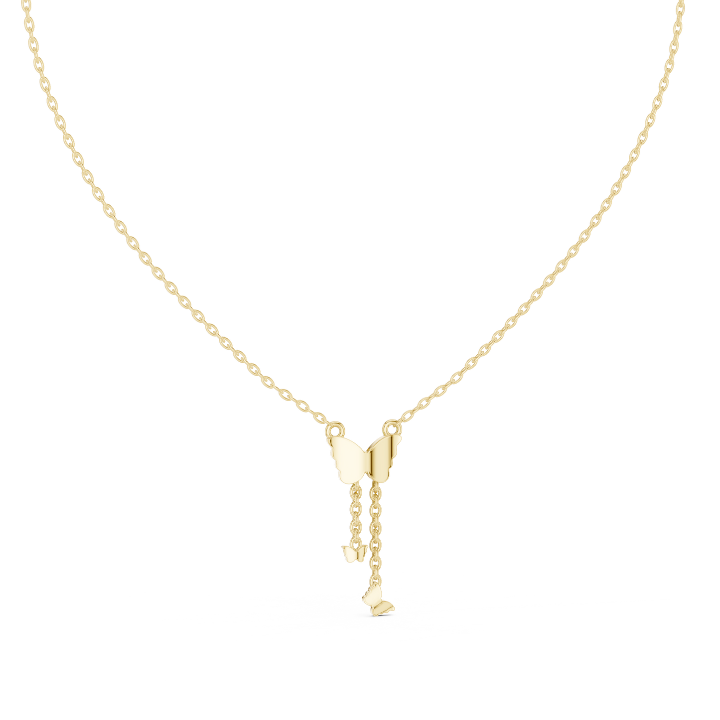 Fashion Butterfly Necklace with Elegant Hanging Charms
