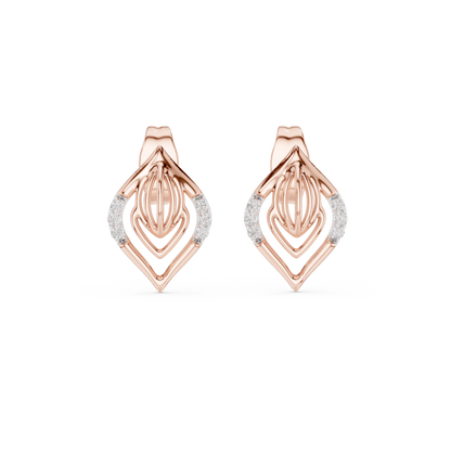 Lightweight Designer Gold Earrings Daily Wear