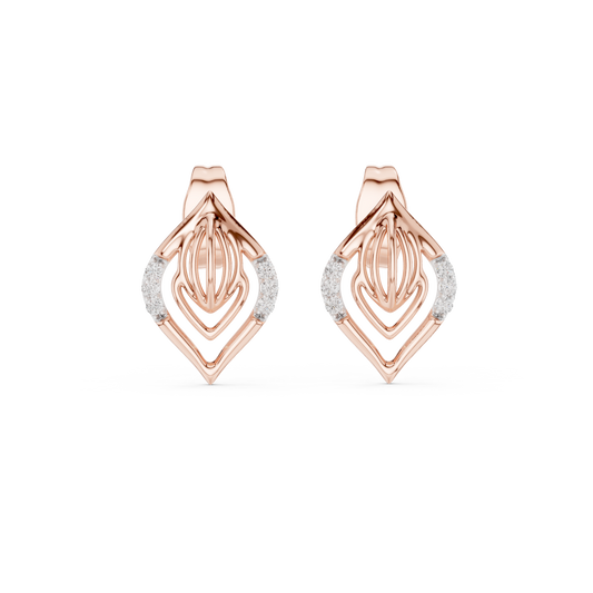 Lightweight Designer Gold Earrings Daily Wear