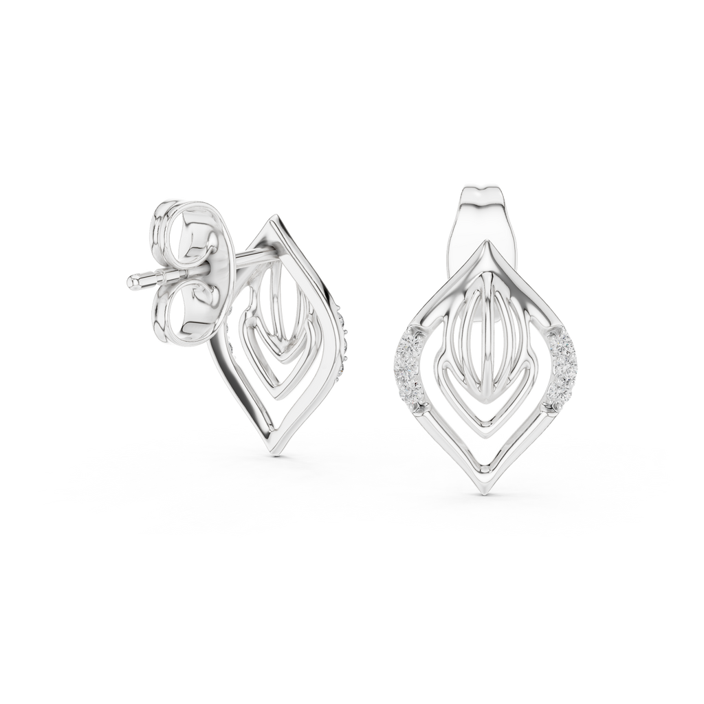 Lightweight Designer Gold Earrings Daily Wear